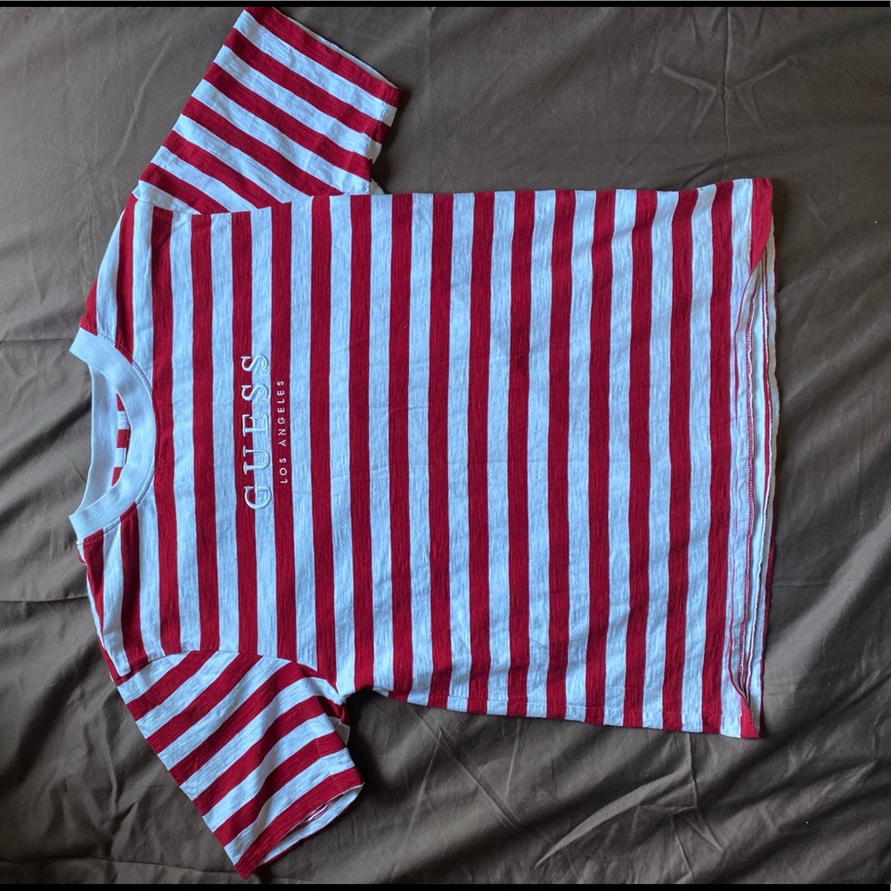 Guess Striped Tee Shirt Los Angeles